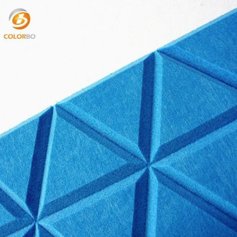 3D effect two colors sandwich panel of PET acoustic panel