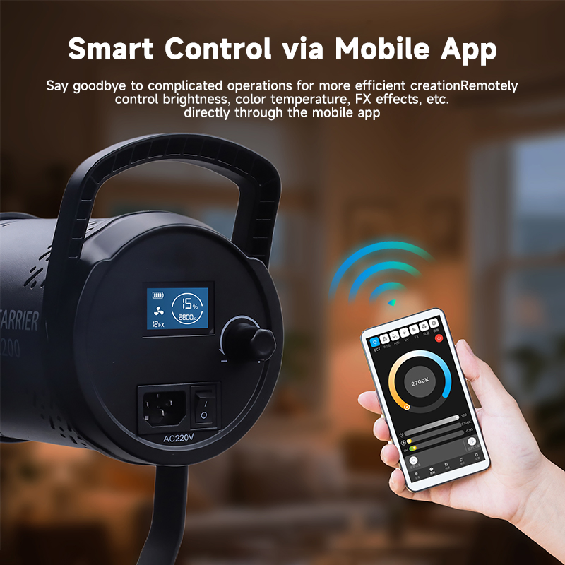 Светодиодный видеосвет Miaotu 300W Bi-Color с APP