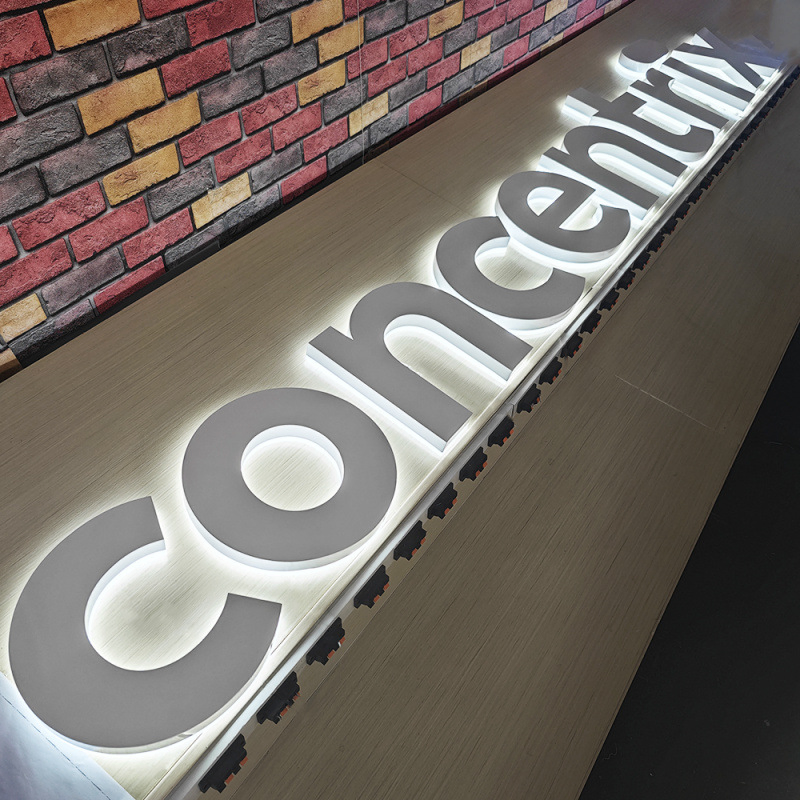 Customizable LED Business Logo Signs with Vibrant Backlighting