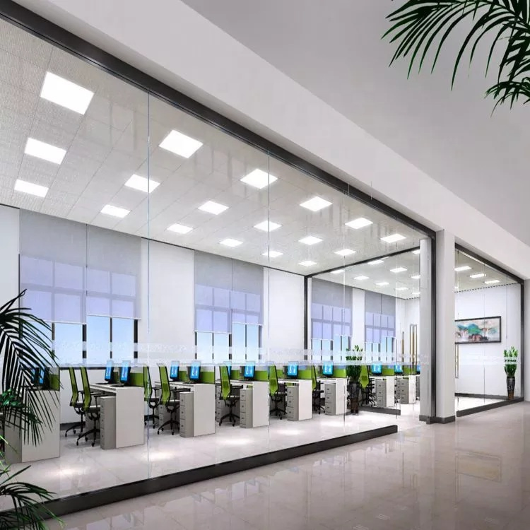 High Wall Cubicle Soundproof Sector Invisible Aluminum Partition