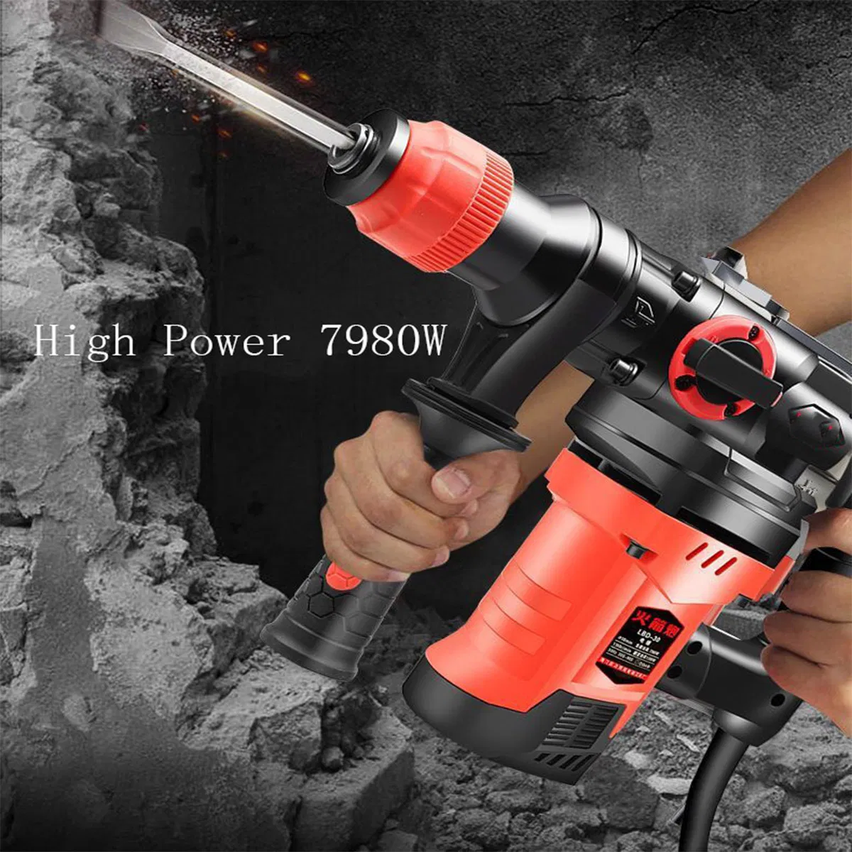Power Tools Heavy Duty Multiple Functions Electric Hammer Drill Cordless Rotary Hammer