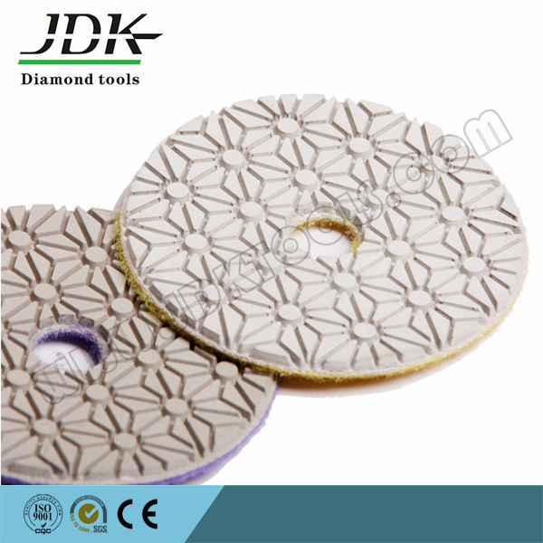 Алмазная влажная полировальная подушка для гранита 3-ступенчатая