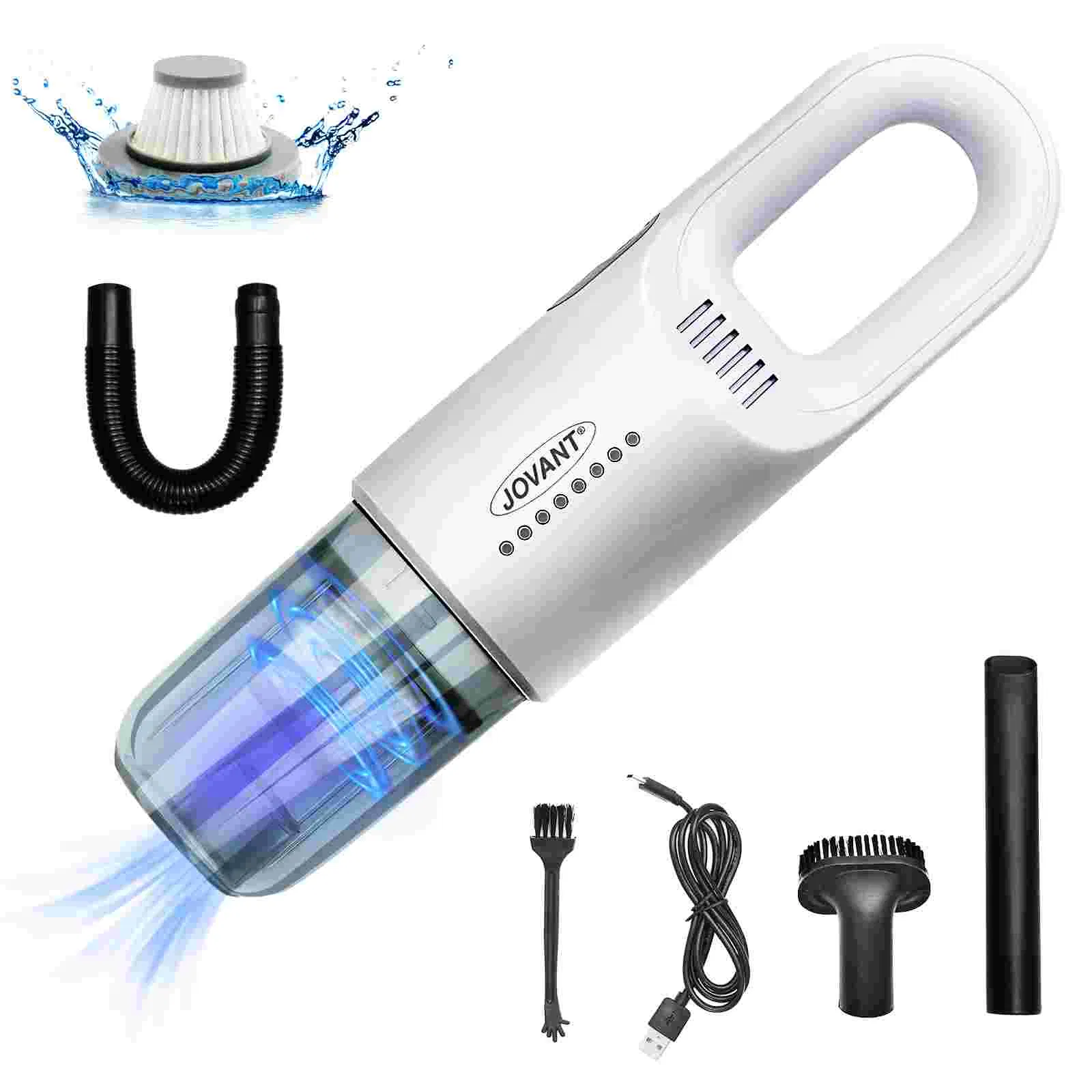 Mini Portable Cordless Handheld Vacuum Cleaner for Car and Household with 8000PA High Suction