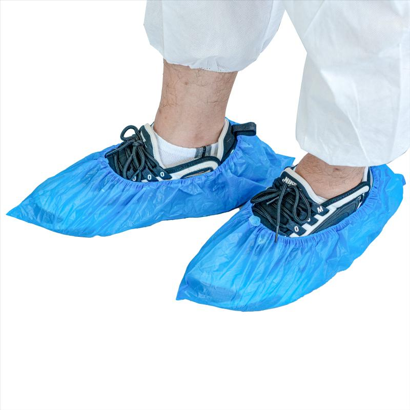 Waterproof Universal Size Disposable Plastic CPE Shoe Covers Overshoes for Dust Protection