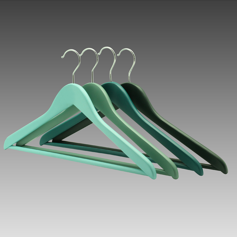 Wooden Top Hanger Finished in Different Colors