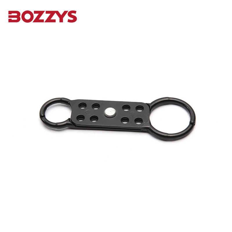 Silver Aluminum Alloy Double-End Jaw Hasp Lockout with 8 Keyholes