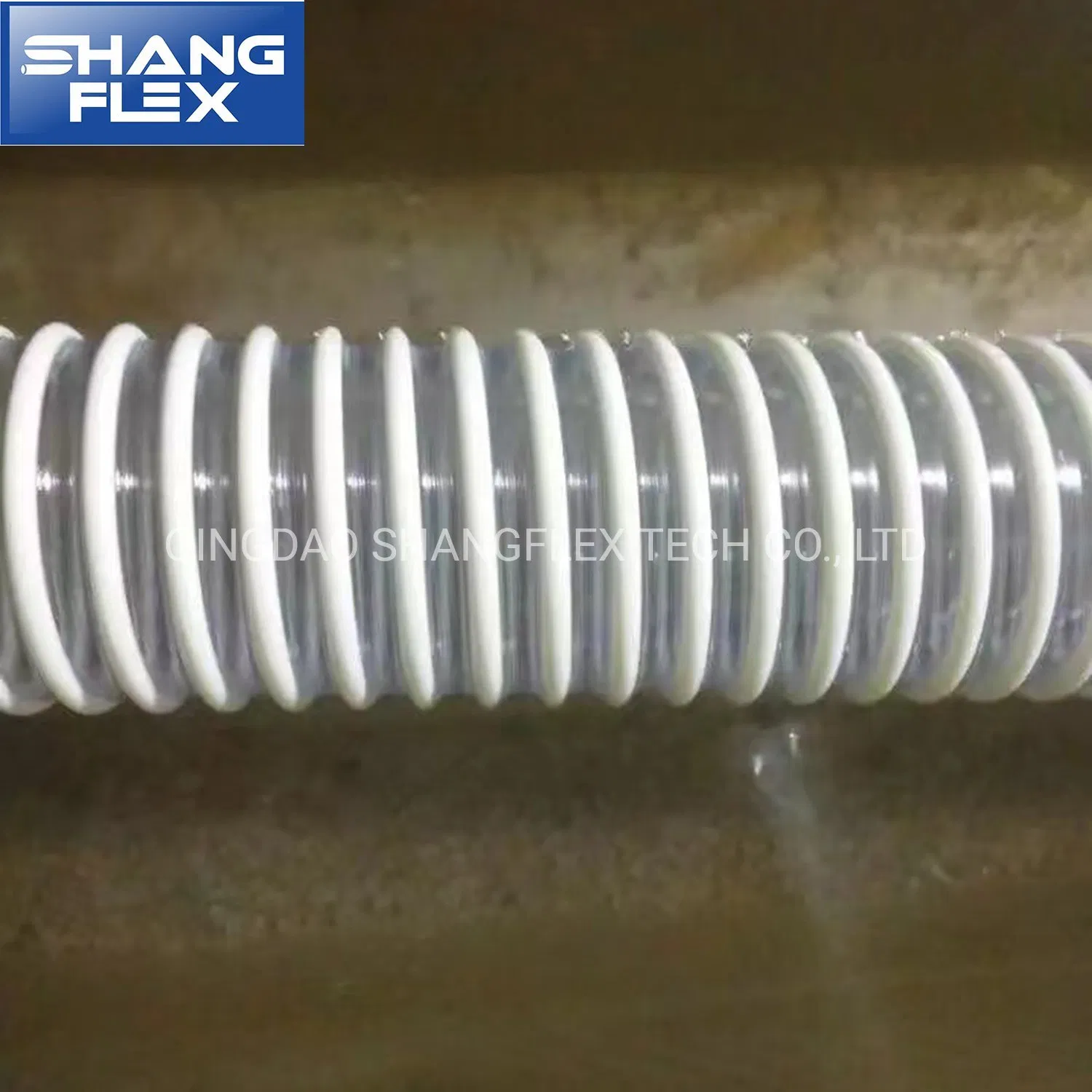 Corrugated White Helix Heavy Duty PVC Suction Discharge Water Hose