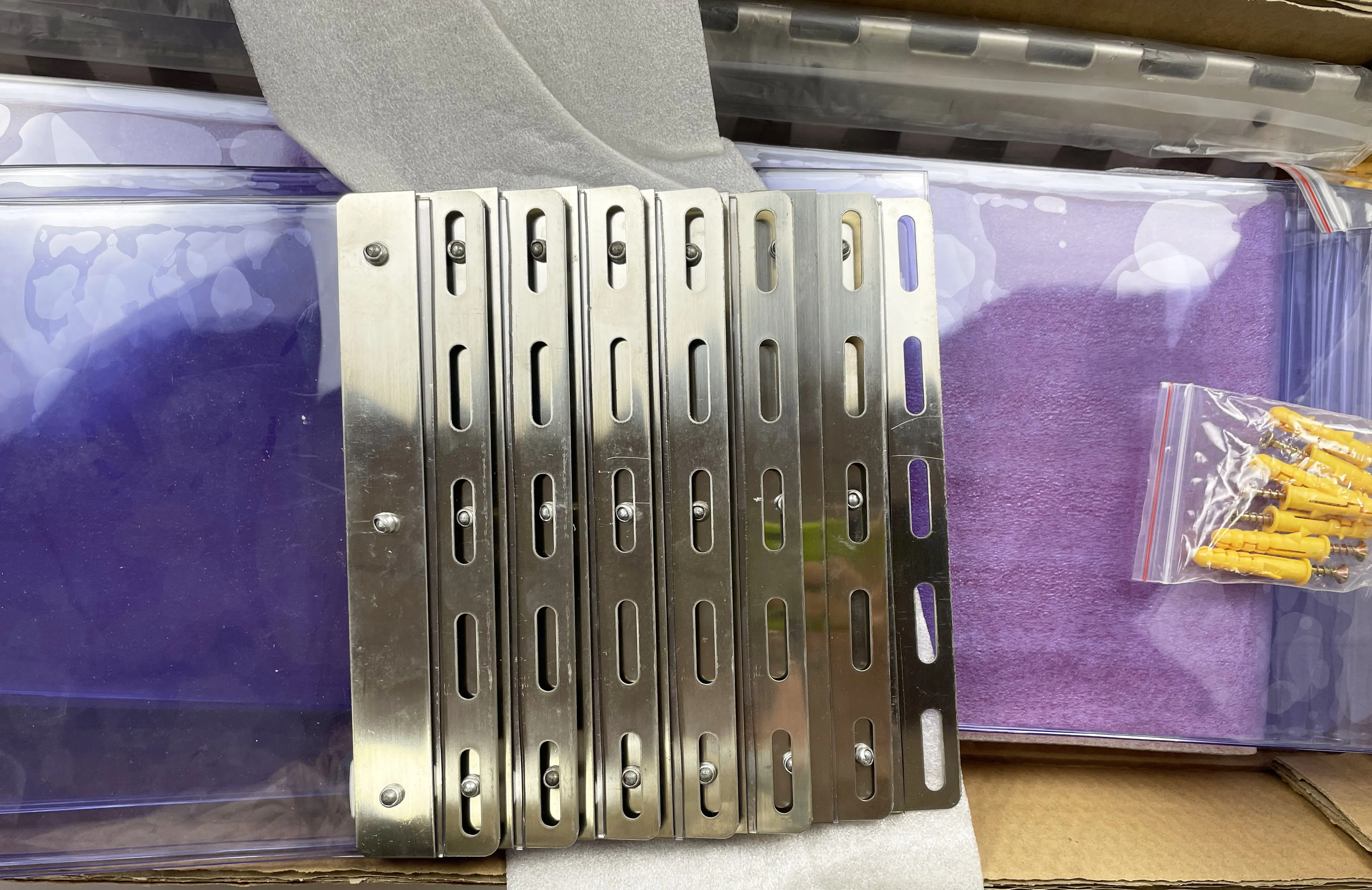 PVC Strip Door Curtain Hardware Hanging System 304 Stainless Steel Hangers
