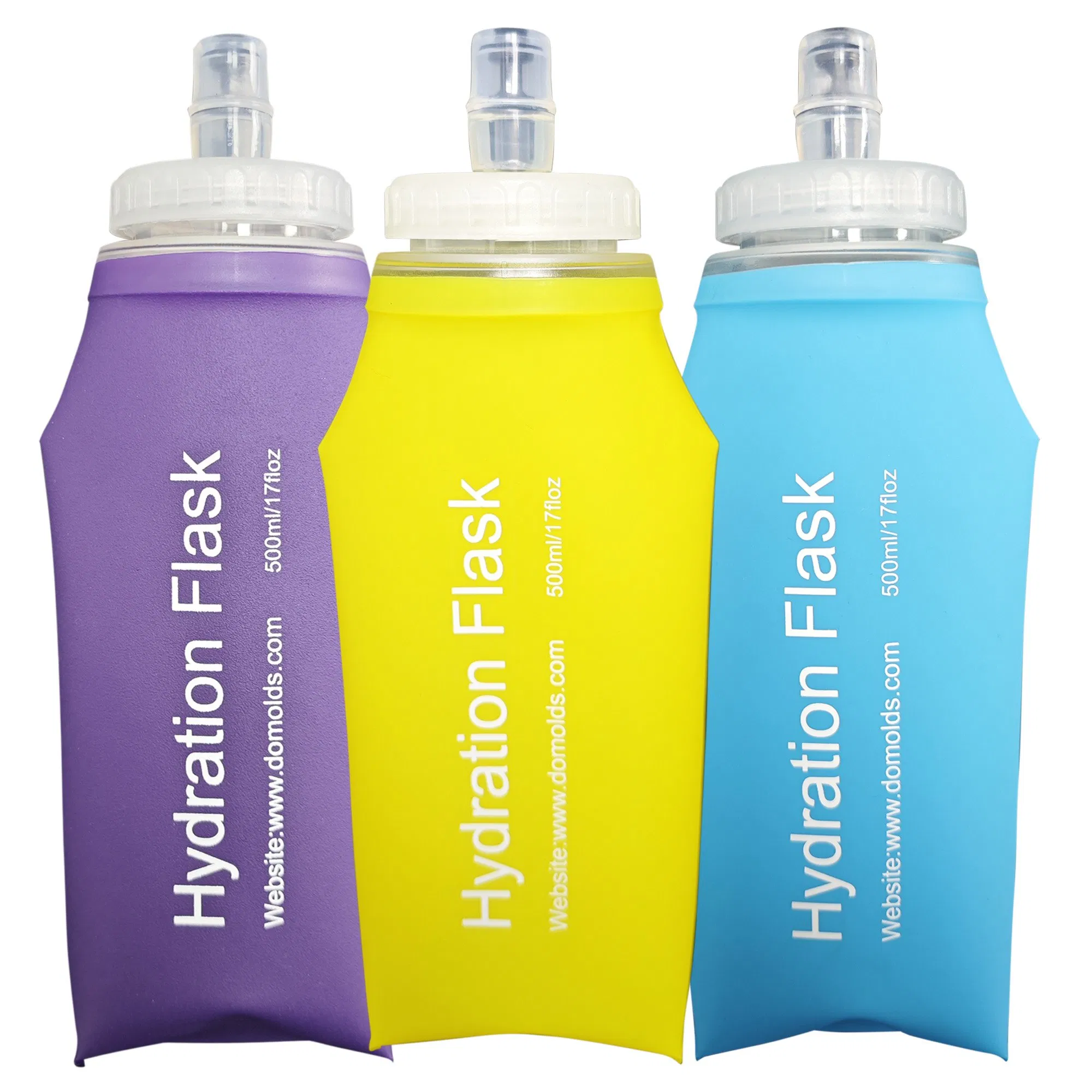 Складная бутылка для бега Purple, 500 мл, BPA-Free