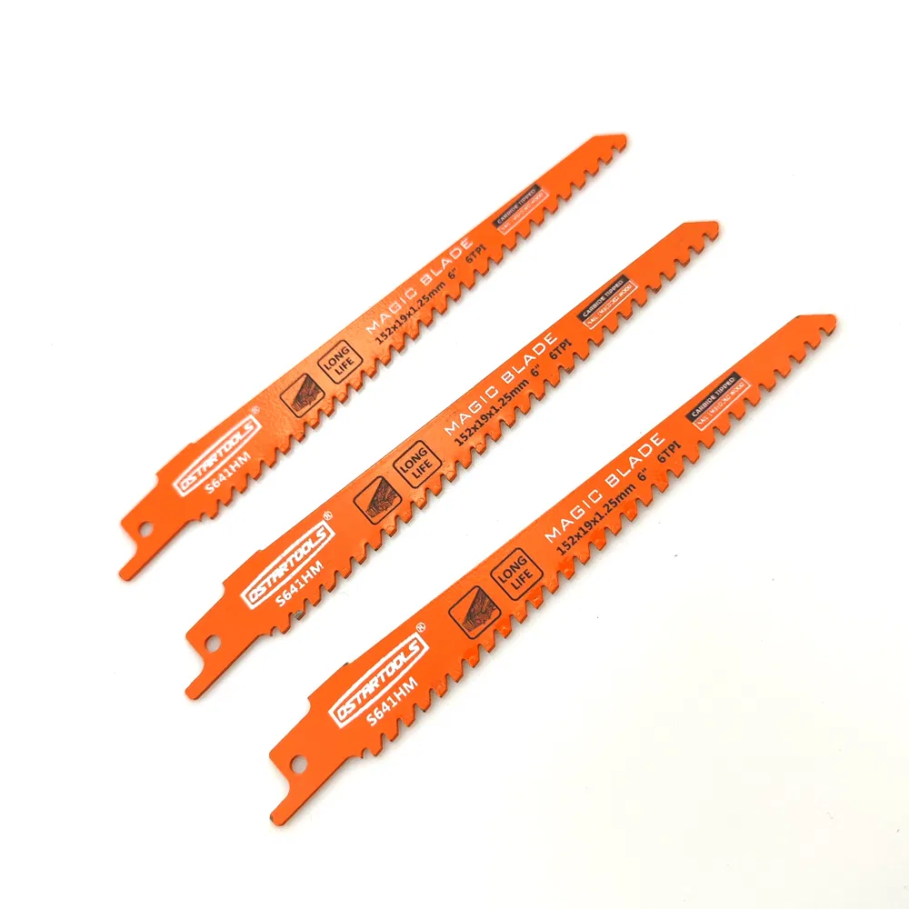 Carbide Tipped Reciprocating Saw Blades for Cutting Nail Embedded Wood