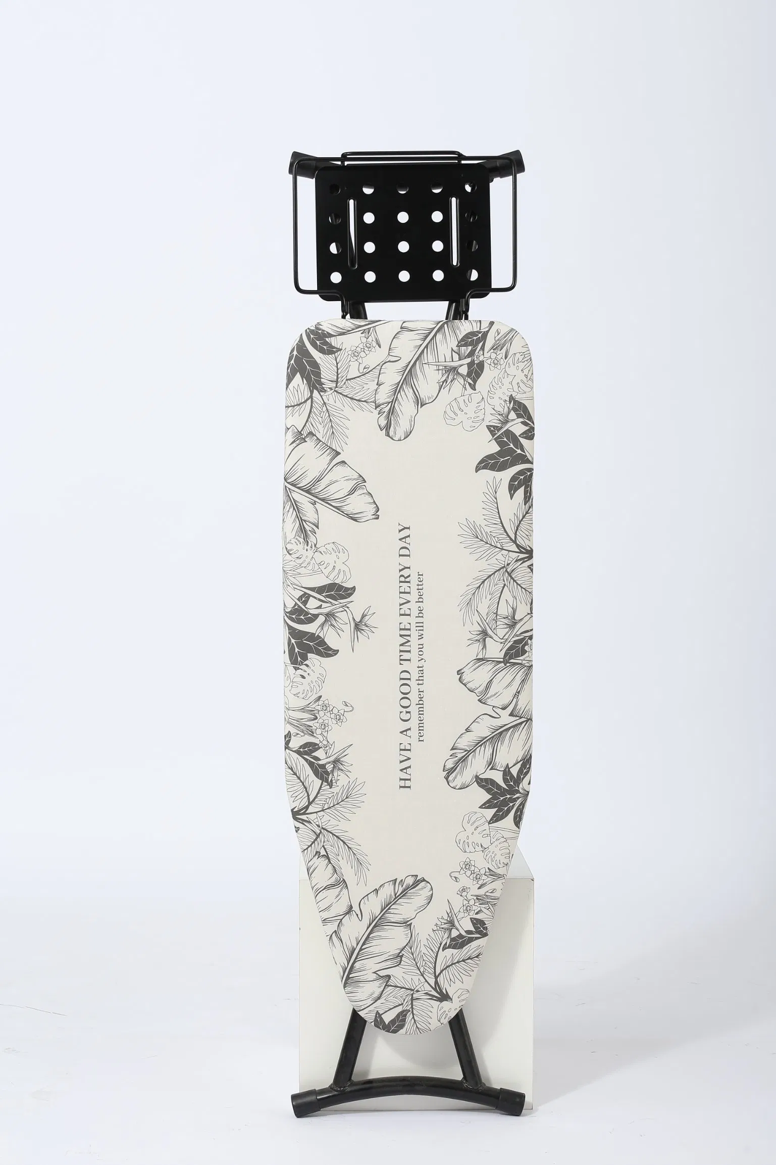 European Style Foldable Ironing Board Clothing Non-Slip Smooth Wood Metal Cloth Cover Space Saving Standing Type Wardrobe Use