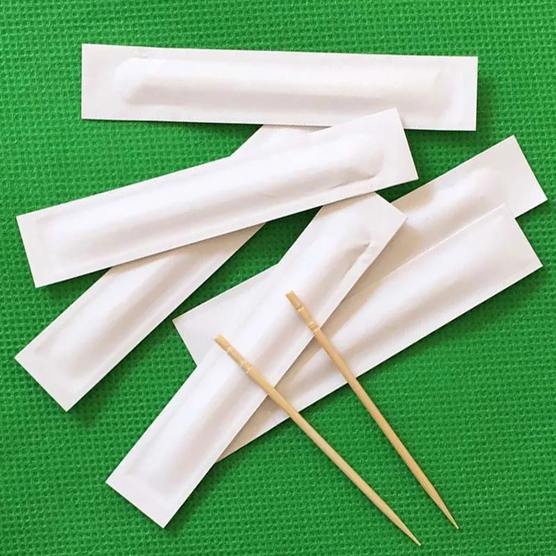 Natural Bamboo and Wood Degradable Toothpicks Directly Produced by Food Grade Factory