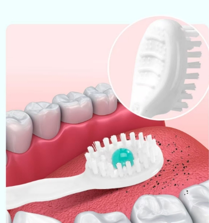 Disposable Toothbrush for Travel with Floss Refreshing Beads