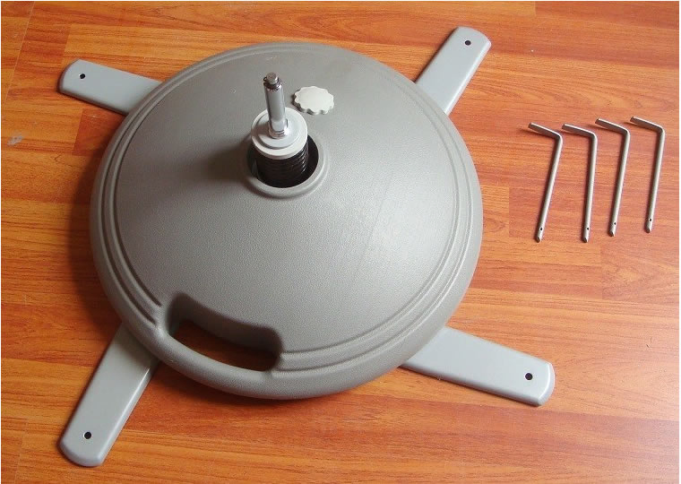 Cross Stand Rotatable Flagpole PVC Water Tank Bag for Flying Feather Flag (M-NF23M03012)