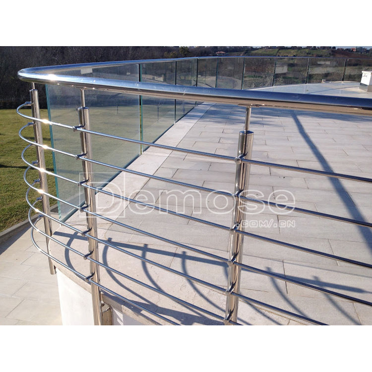 Simple Design Balcony Post Balustrades Handrails Stainless Steel Stair Railing for Deck (DMS-B2267)