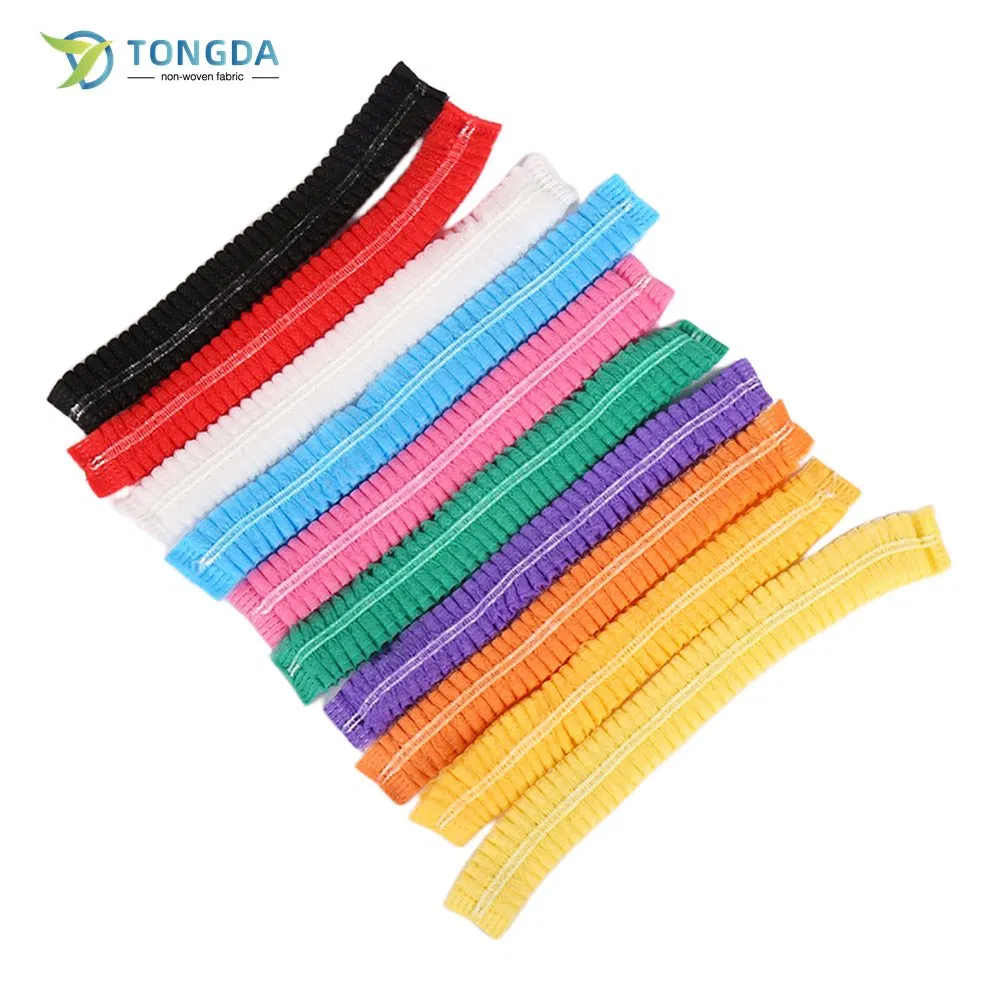 Sanitary Scrub Hats Disposable PP Hair Mob Clip Strip Caps