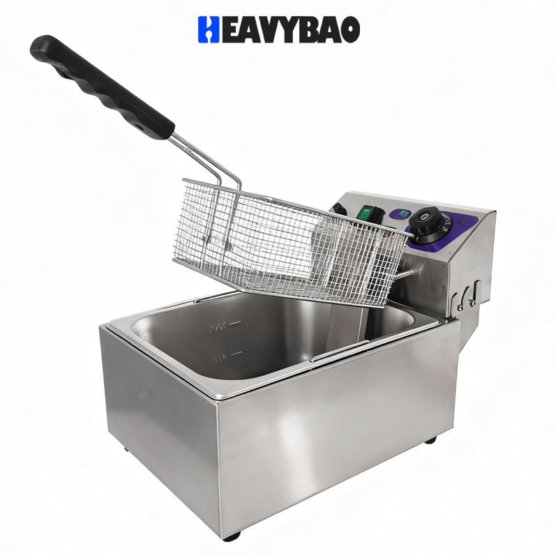 Heavybao Restaurant Kitchen Equipment Supplier Stainless Steel Electric Industrial Deep Fires Fryer