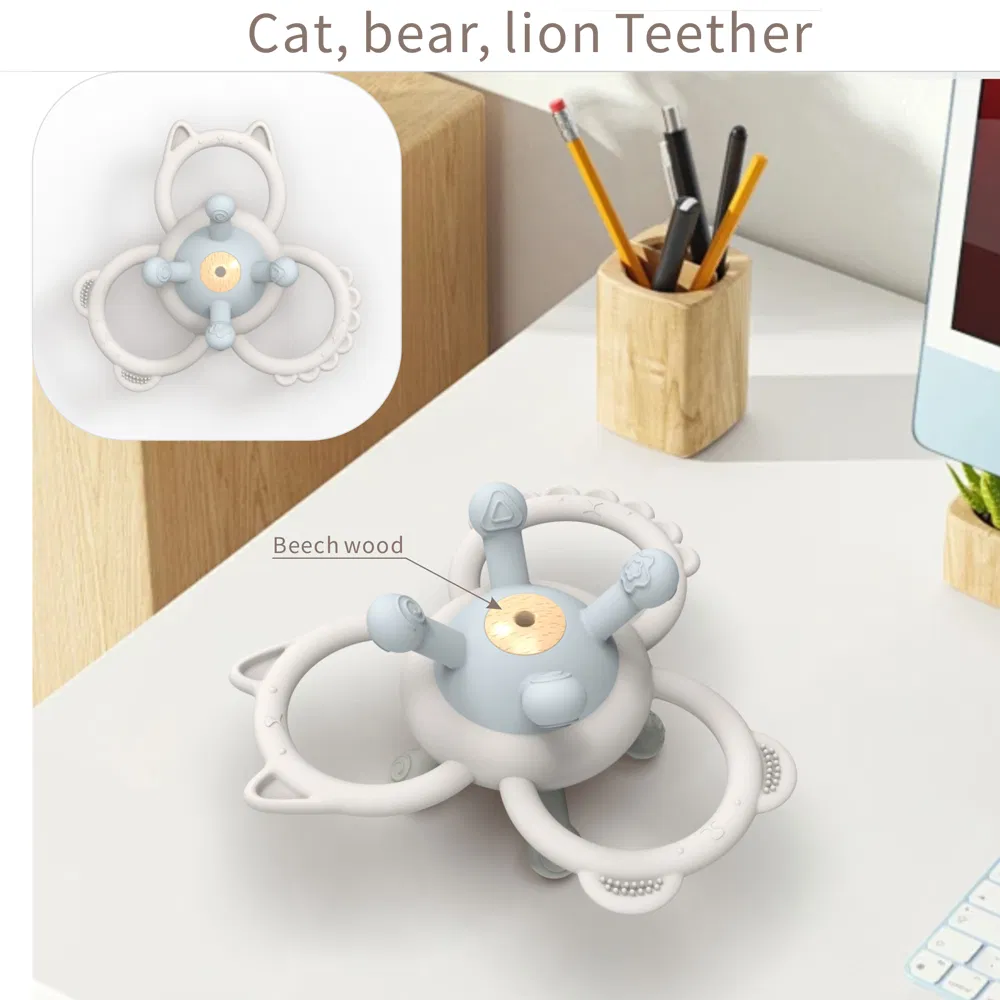 Soft Silicone Manhattan Ball Toy for Happy Baby Teething