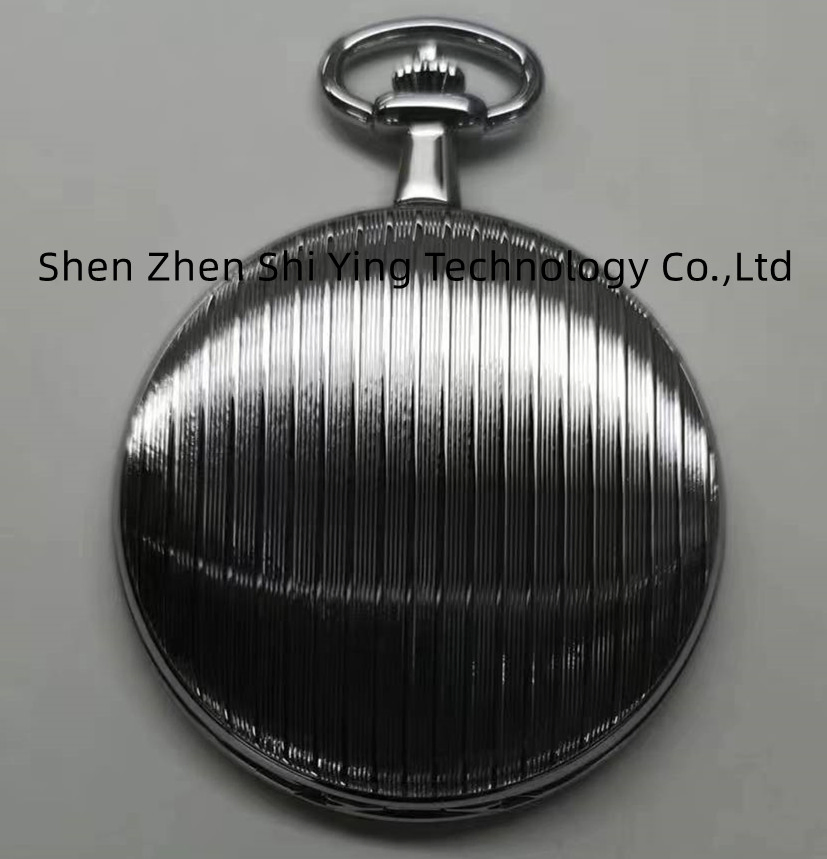 Custom Gold Plated Skeleton Mechanical Pocket Watch