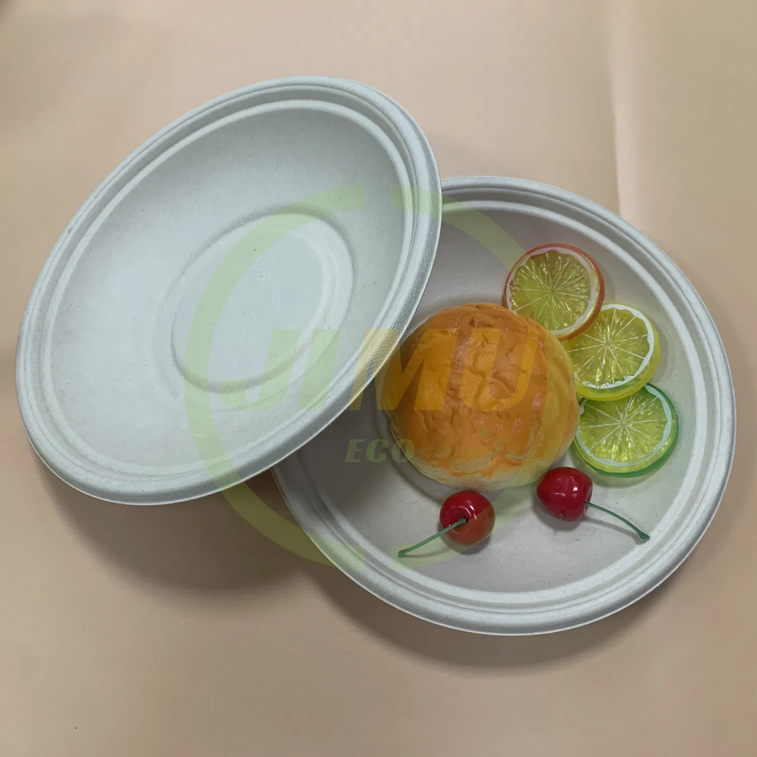 100% Natural Disposable Biodegradable Tableware 32 Oz Round Baking Bowl