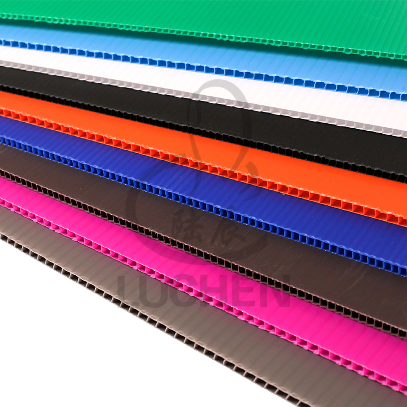 Commerical Grade Solid Color Hollow Corrugatred Plastic Sheet