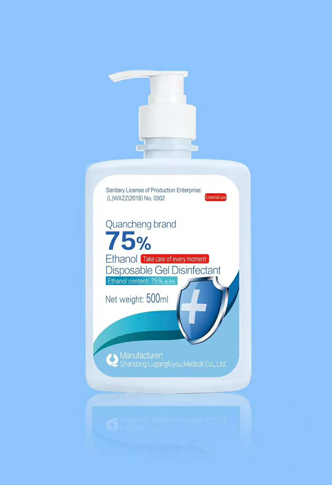 Factory Sale Custom Printed 75% Alcohol Disinfectant Antibacterial Square Hand Sanitizer 75% Alcohol Gel/Spray/ /Sanitizer in Stock
