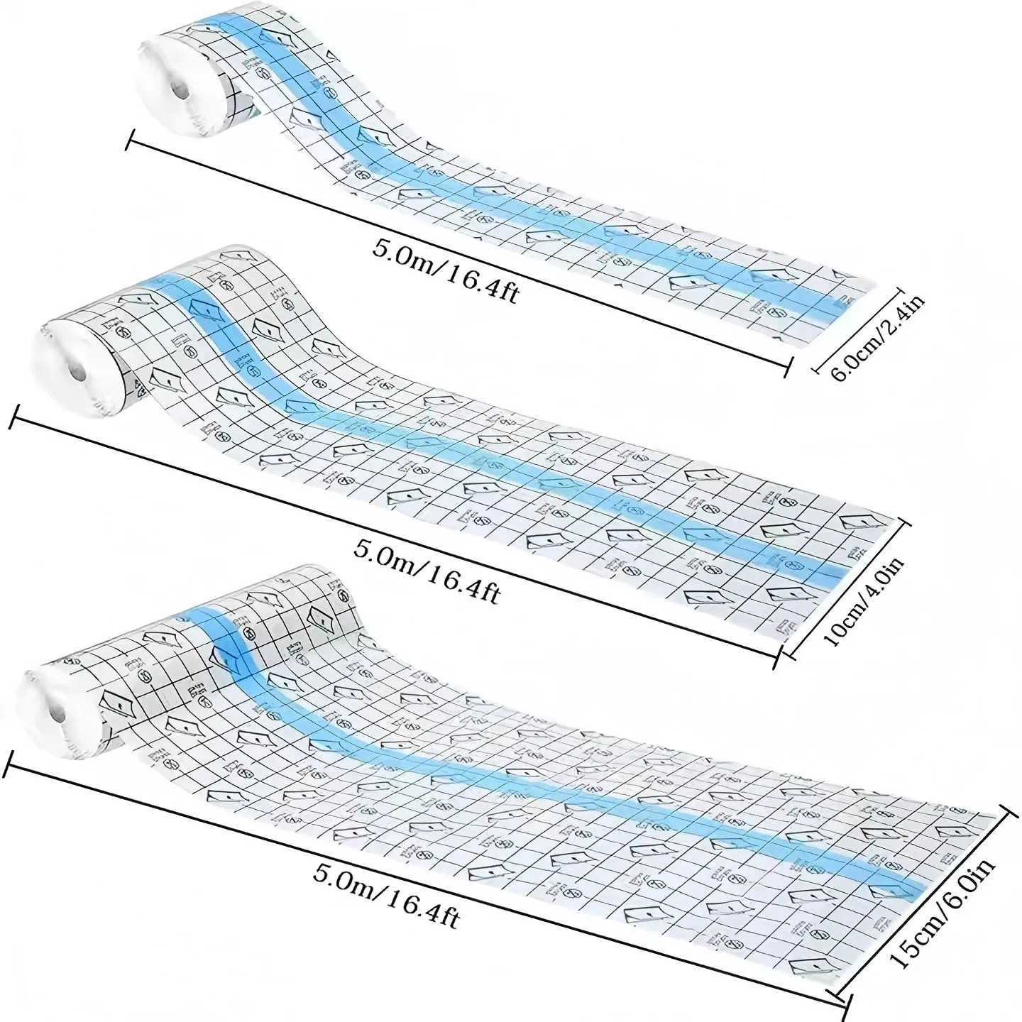 Transparent Adhesive PU Film Wound Dressing Medical PU Dressing Roll