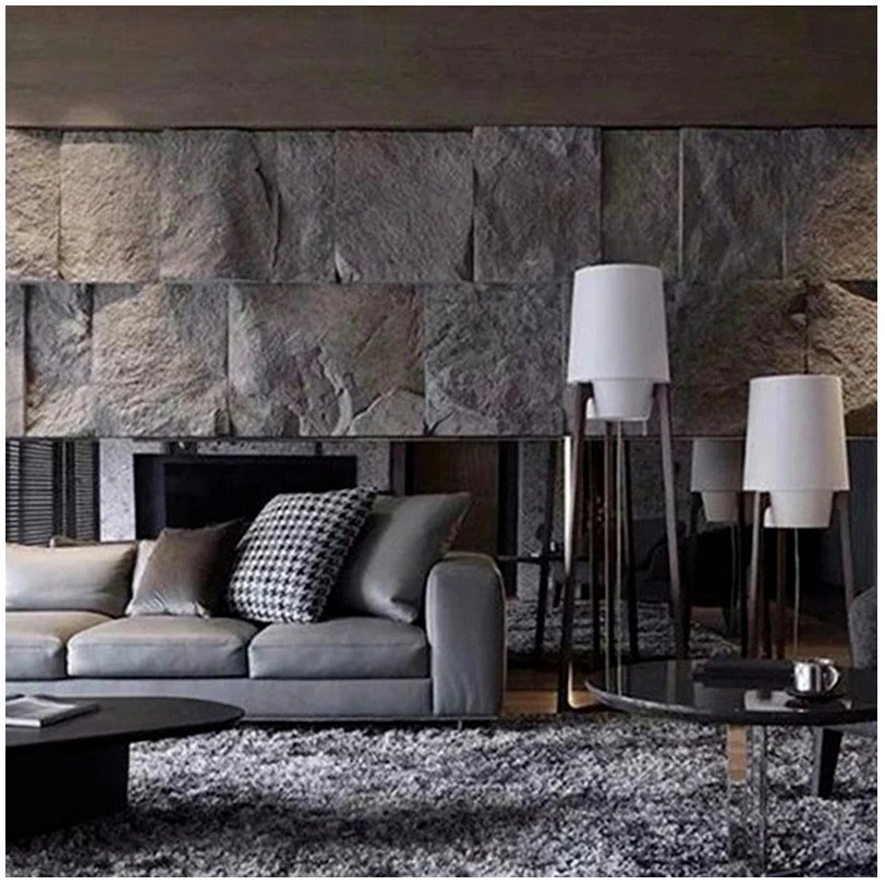 PU Mushroom Stone Panel Insulating Lightweight Faux Siding Panel Brick Wall Stone