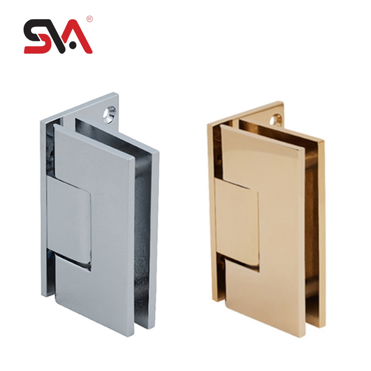 90 Degree Wall Mount Offset Back Plate Bathroom Shower Room Glass Hinge