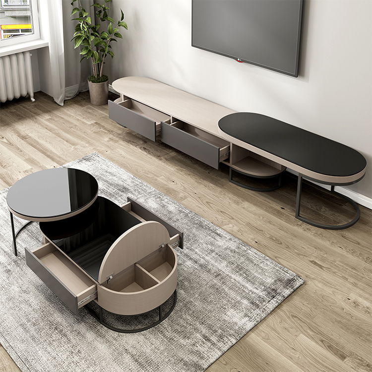 Комплект мебели для гостиной тумба под ТВ регулируемая столик