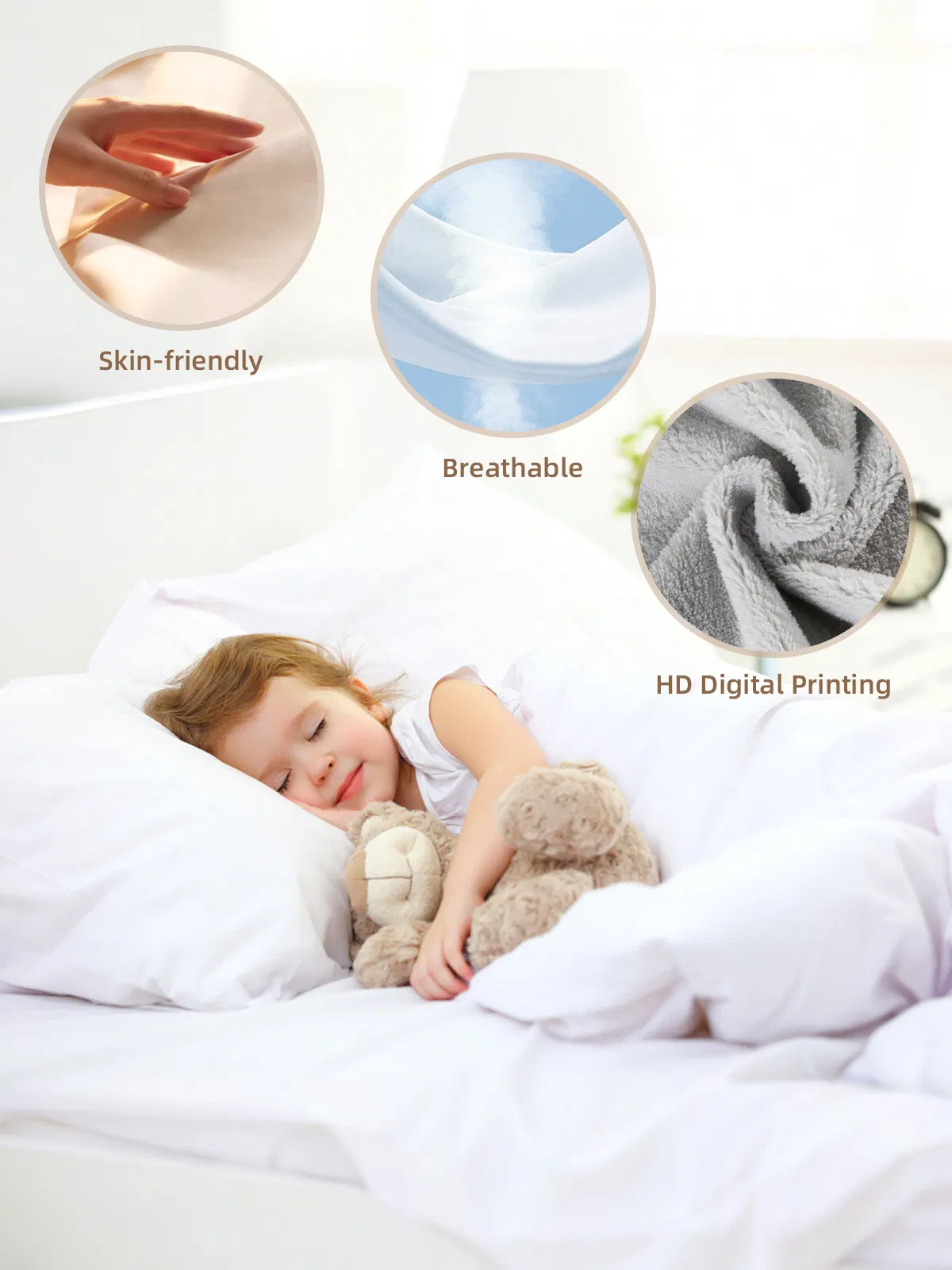 Wholesale Waterproof Polyester Coral Fleece Pillow Case Eco-Friendly Soft