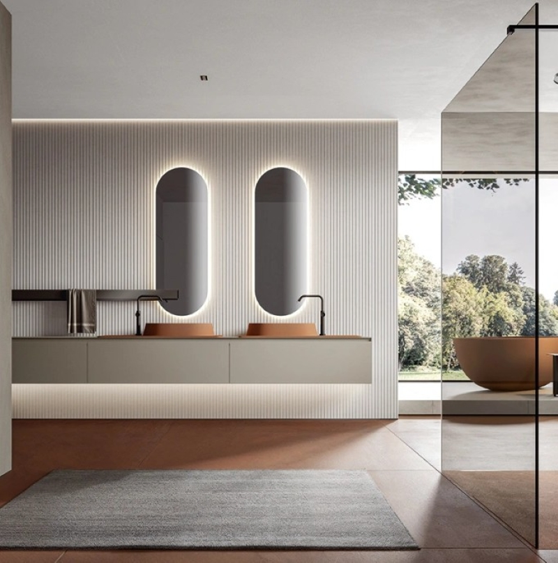 5mm Smart Mirror Wall Mounted with 3000K Color Temperature for Cozy Spaces