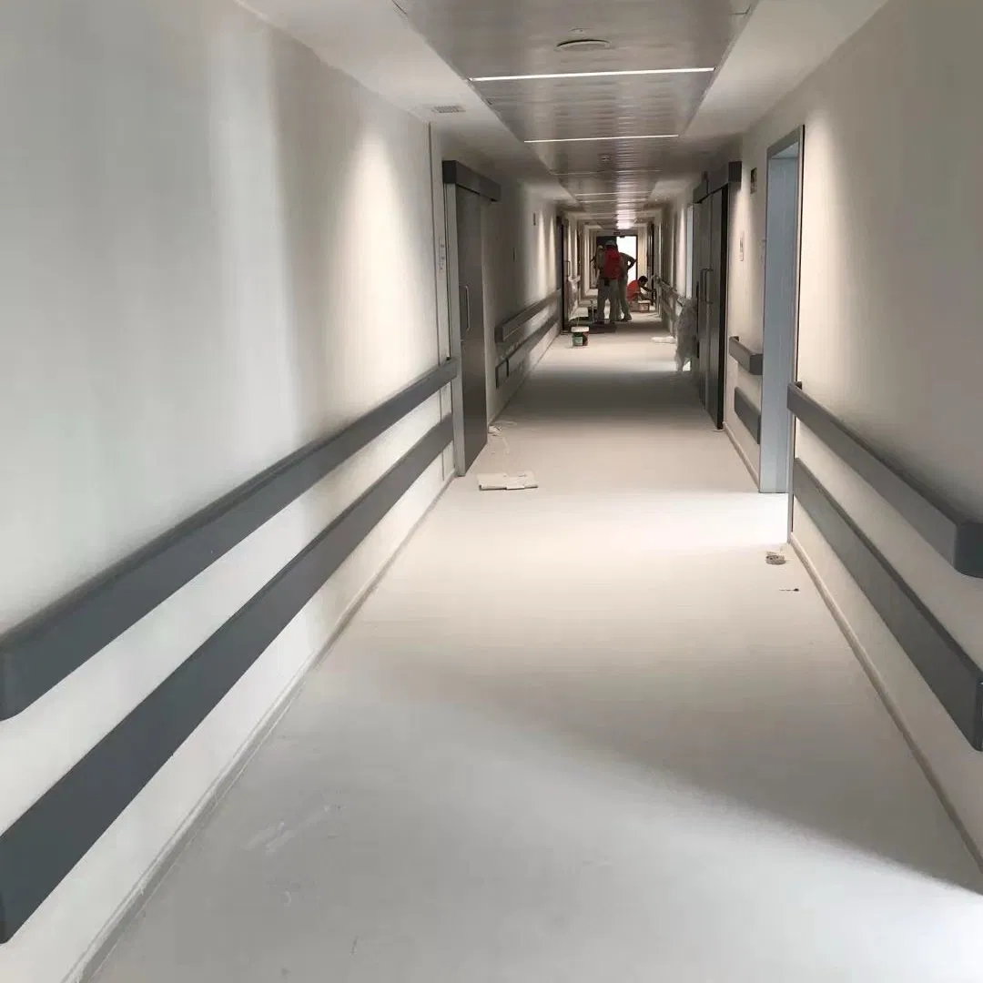 Hospital Hallway Corridor Handrail Plastic Hospital Wall Handrail