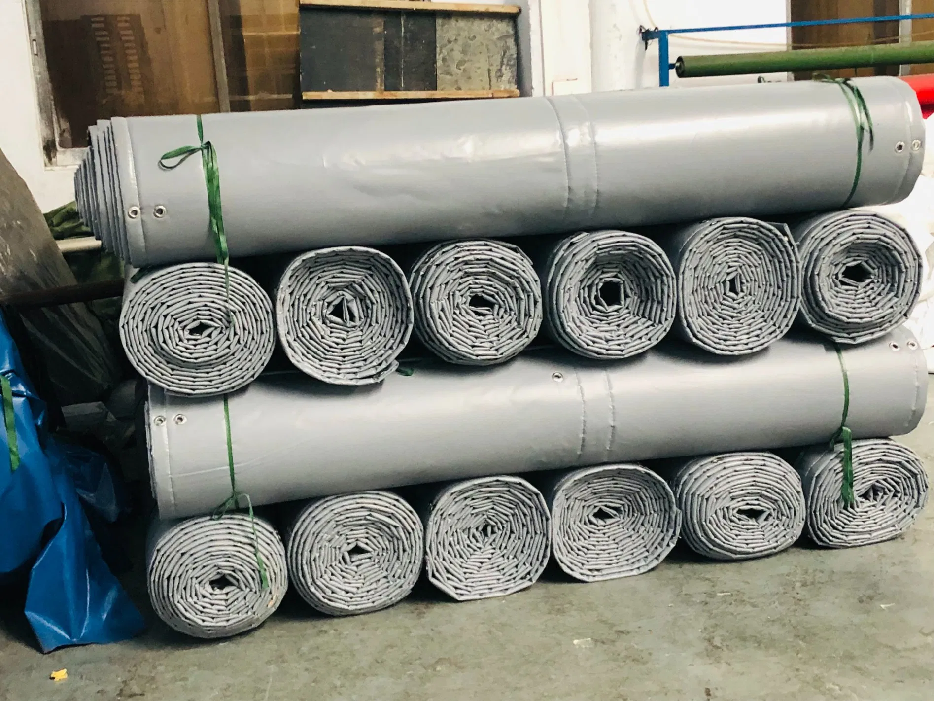 Litong Waterproof PVC Coated Tarp Fabric Portable Quick Install Acoustic Soundproof Noise Barrier Sheet