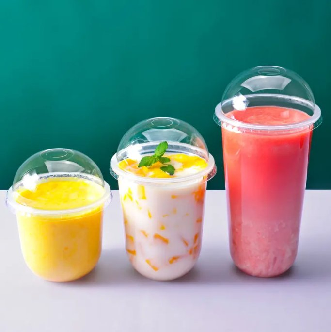 Прозрачный пластиковый стакан 16oz/22oz для Bubble Tea