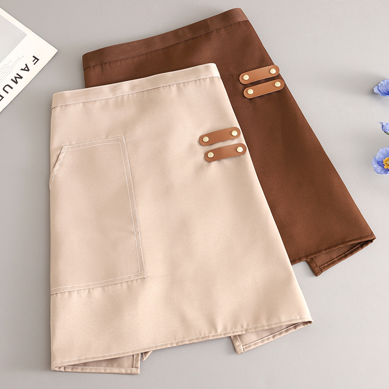 Simple Waterproof Customization Cooking Kitchen Canvas Half Body Apron