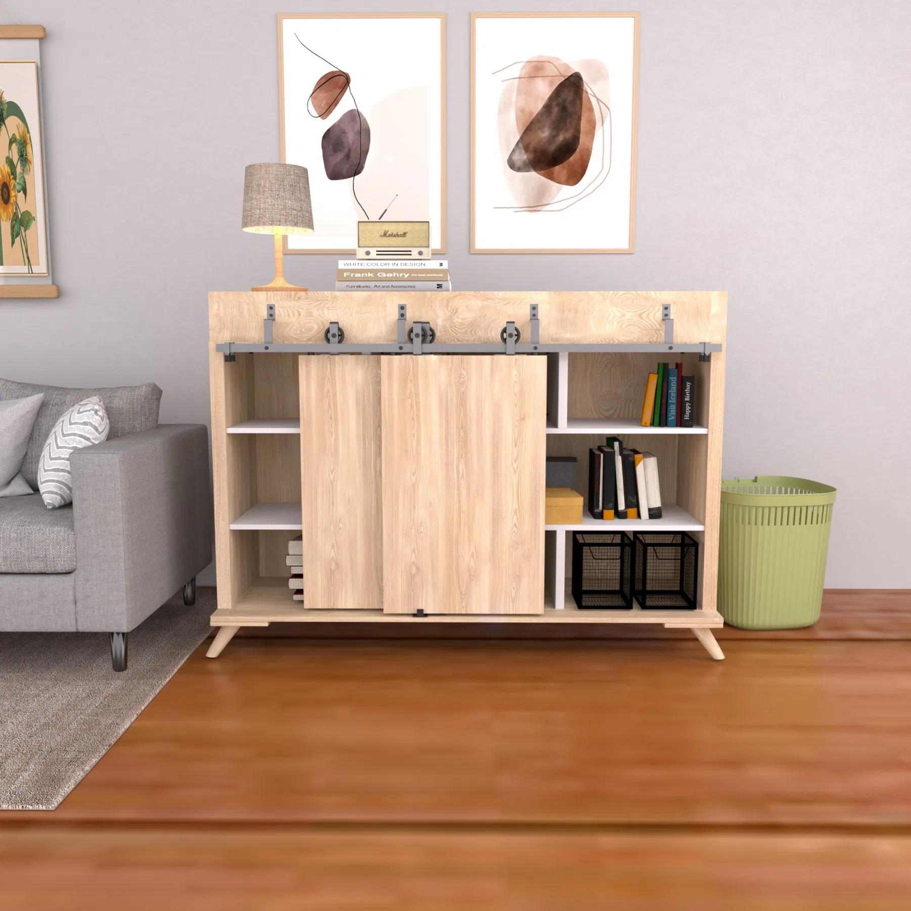 Modern Style Mini Sliding Door Hardware Kit