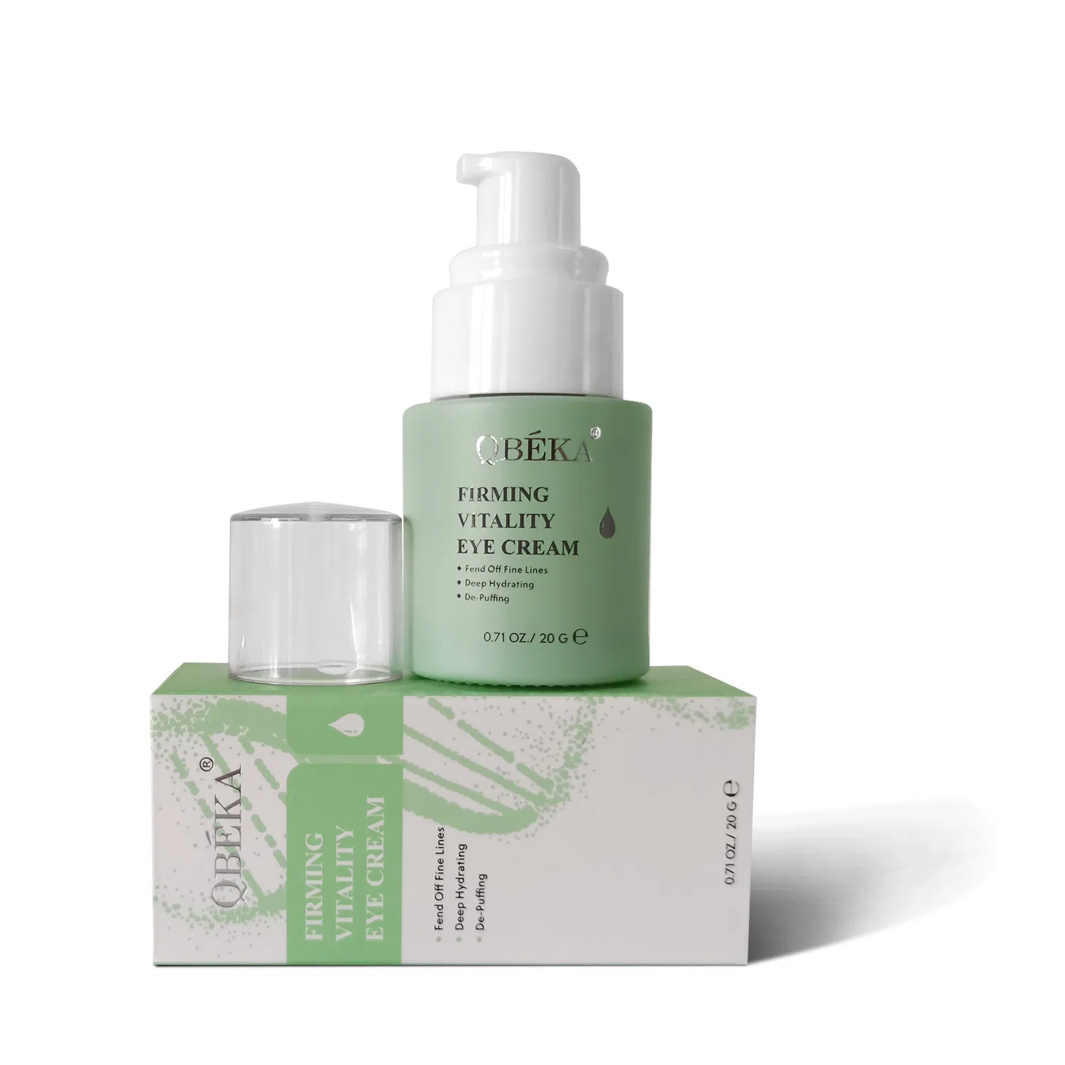 Qbeka Firming Vitality Eye Cream Moisturizing Wrinkle Reduction Antioxidant Glow Fast-Absorbing