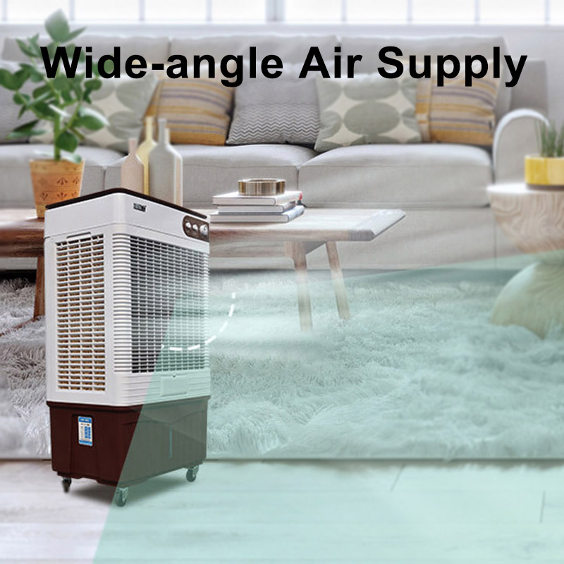 Outdoor Moveable Cooling System Water 40 Liters Big Water Tank Evaporation Air Cooler