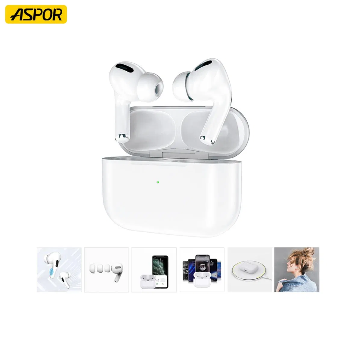 Беспроводные наушники Aspor Airbass PRO с ANC