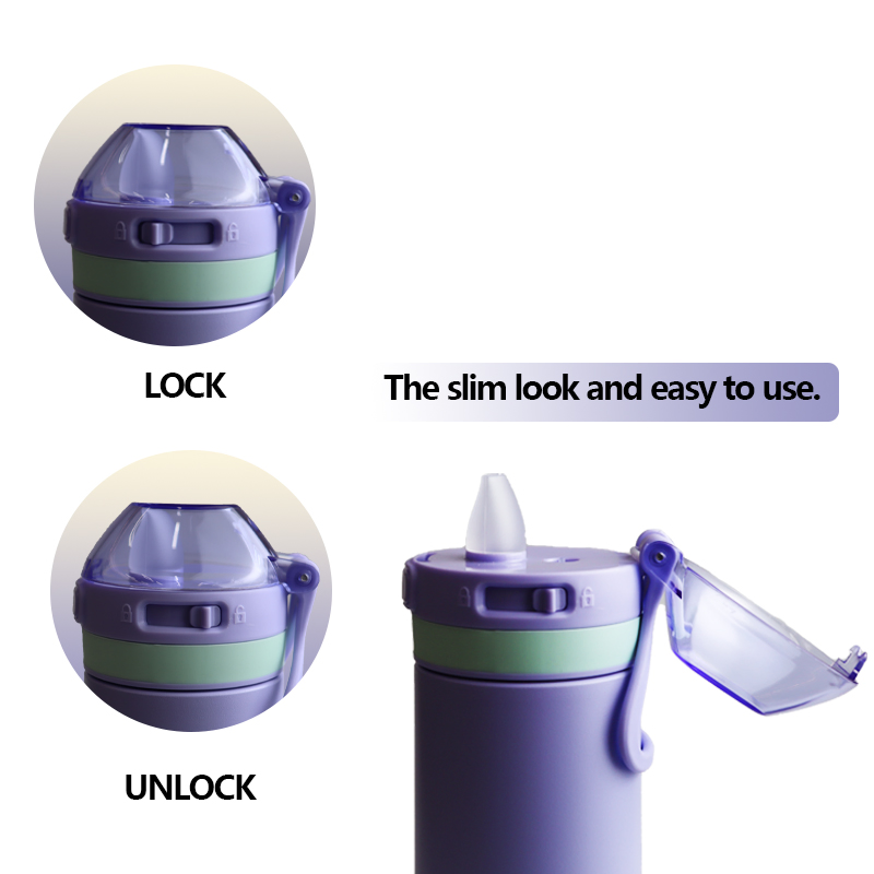 Термокружка вакуумная 350 мл с трубочкой