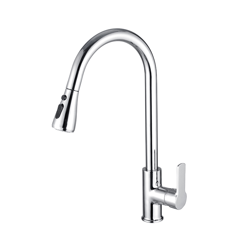 Retractable Tap Brass Kitchen Faucet Taps Deck Mounted Kitchen Taps Pull Down Sprayer