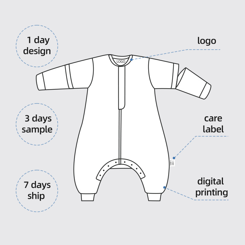 Spring Baby Sleep Sack Infant Bamboo&Peppermint Cotton Fabric Gauze Sleeping Bag