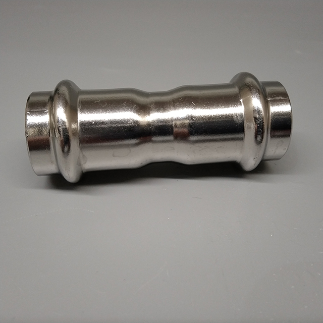 DN20 Stainless Steel Pipe Fitting Double Crimping Stainless Steel SS304 Coupling