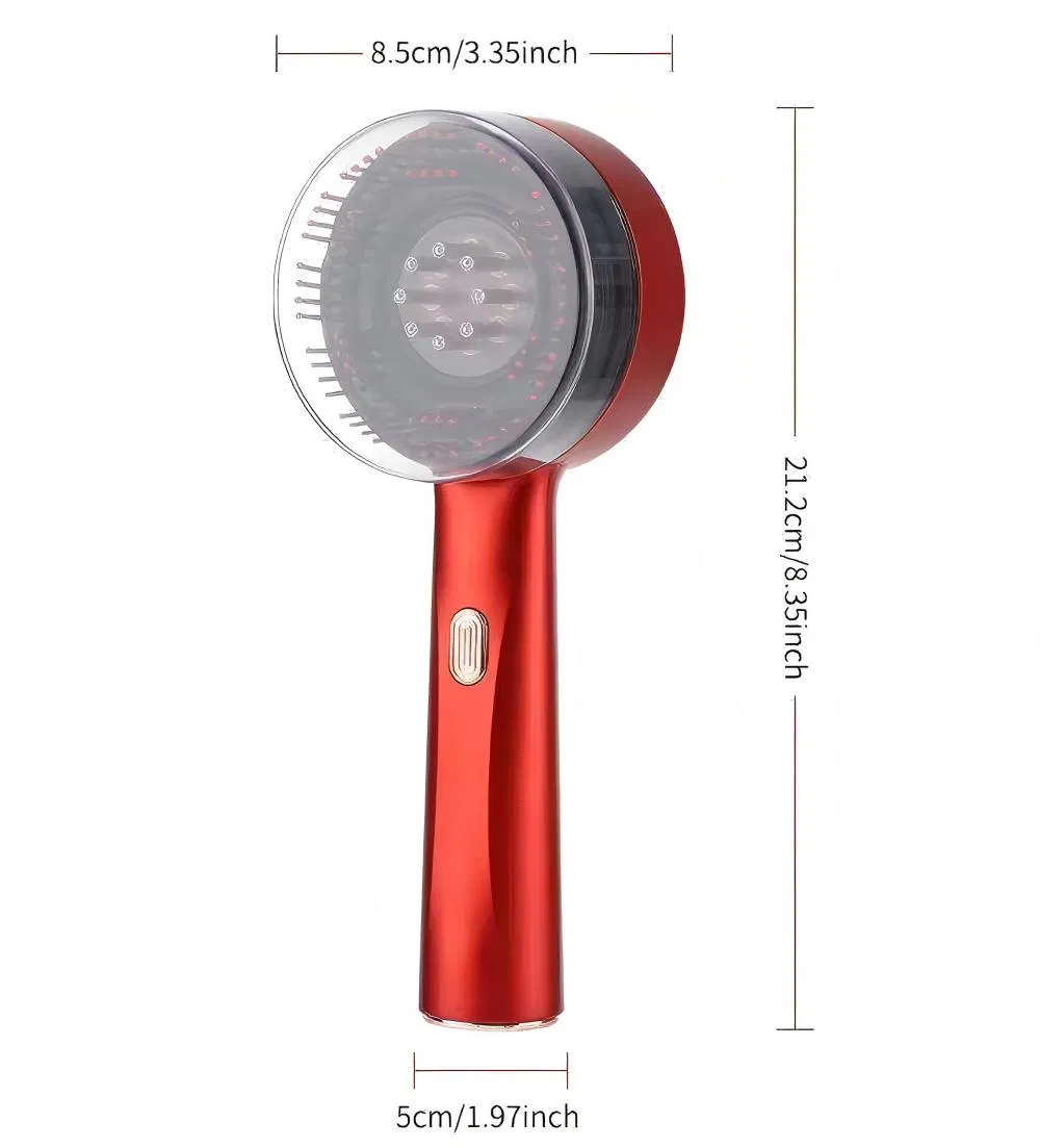 Electric Hair Oiling Applicator and Scalp Hair Comb Massager Brush Hair Growth Massager Color Packaging Can Be Customized