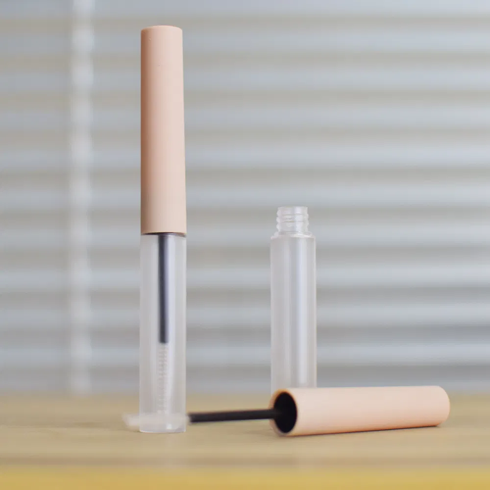 17ml Plastic Gold Mascara Tube Empty Container with Nylon Brush