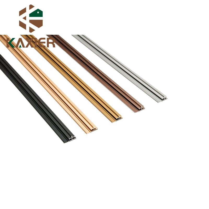 Decorated Aluminum Tile Edging LED Lighting Trim Profile for Outside Corner Protector Metal Strip with Holes