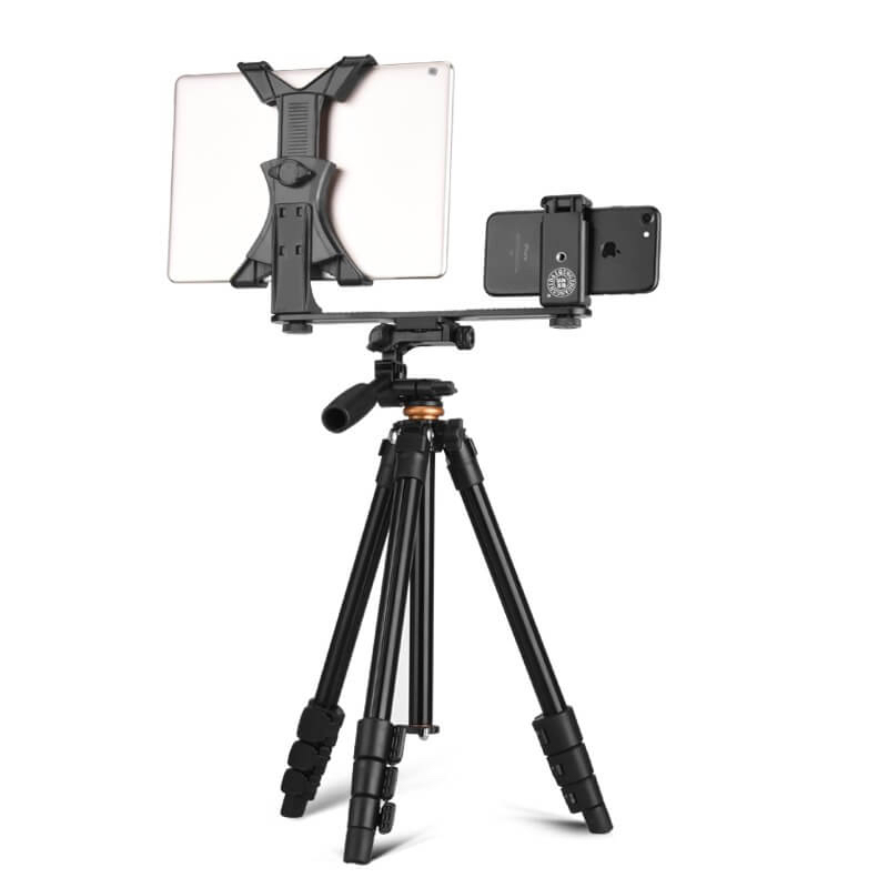 Aluminum Portable Phone Tripod with Pan Head for DSLR - Promotion Gift