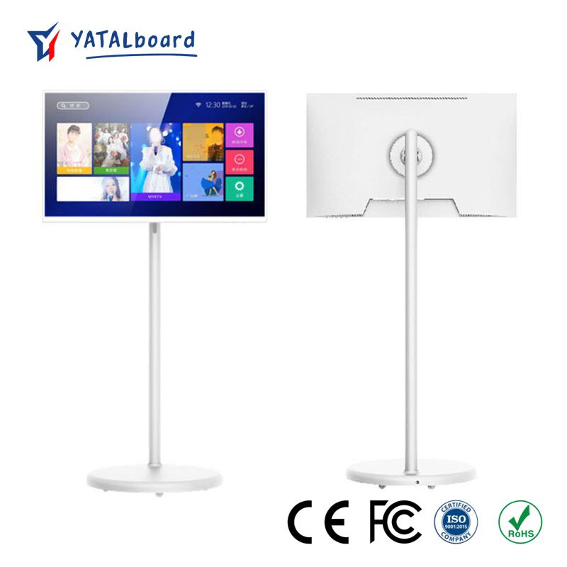 Top Quality White 23.8 Inch Android12 Touch TV Screen Smart TV Smart Television Interactive Portable 4K LCD Smart TV