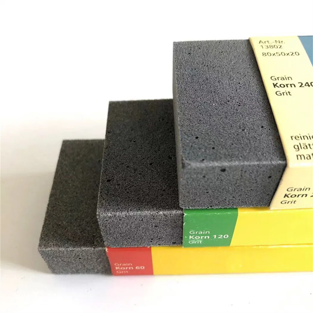 Multifunctional Hand Grinding Block 80X50X20mm Silicon Carbide Whetstone 120# Metal Polishing